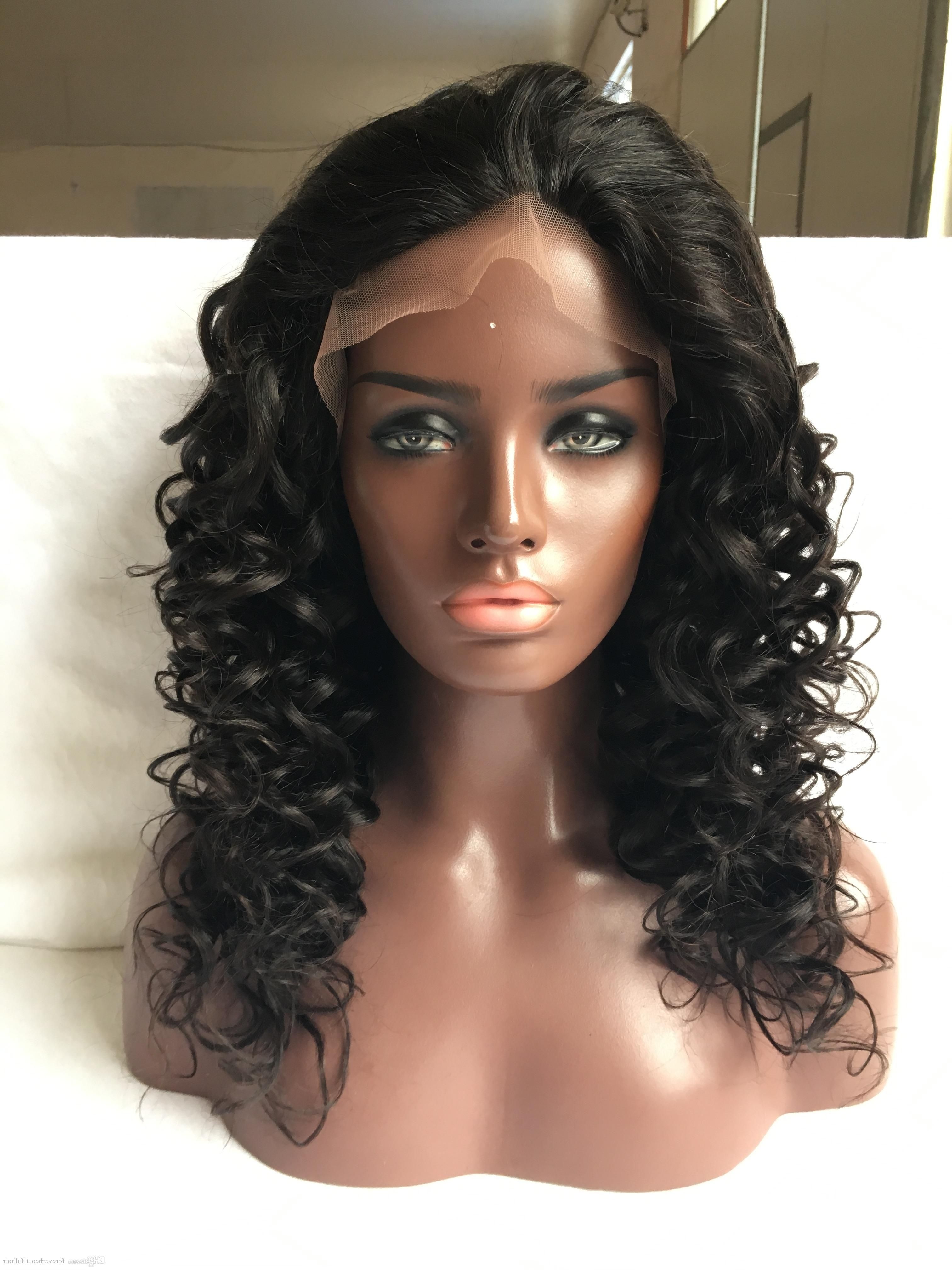 Full Lace Wigs Natural Color Super Wave Human Hair Wig Lace Front With Widely Used Natural Color Waves Hairstyles (View 11 of 20)