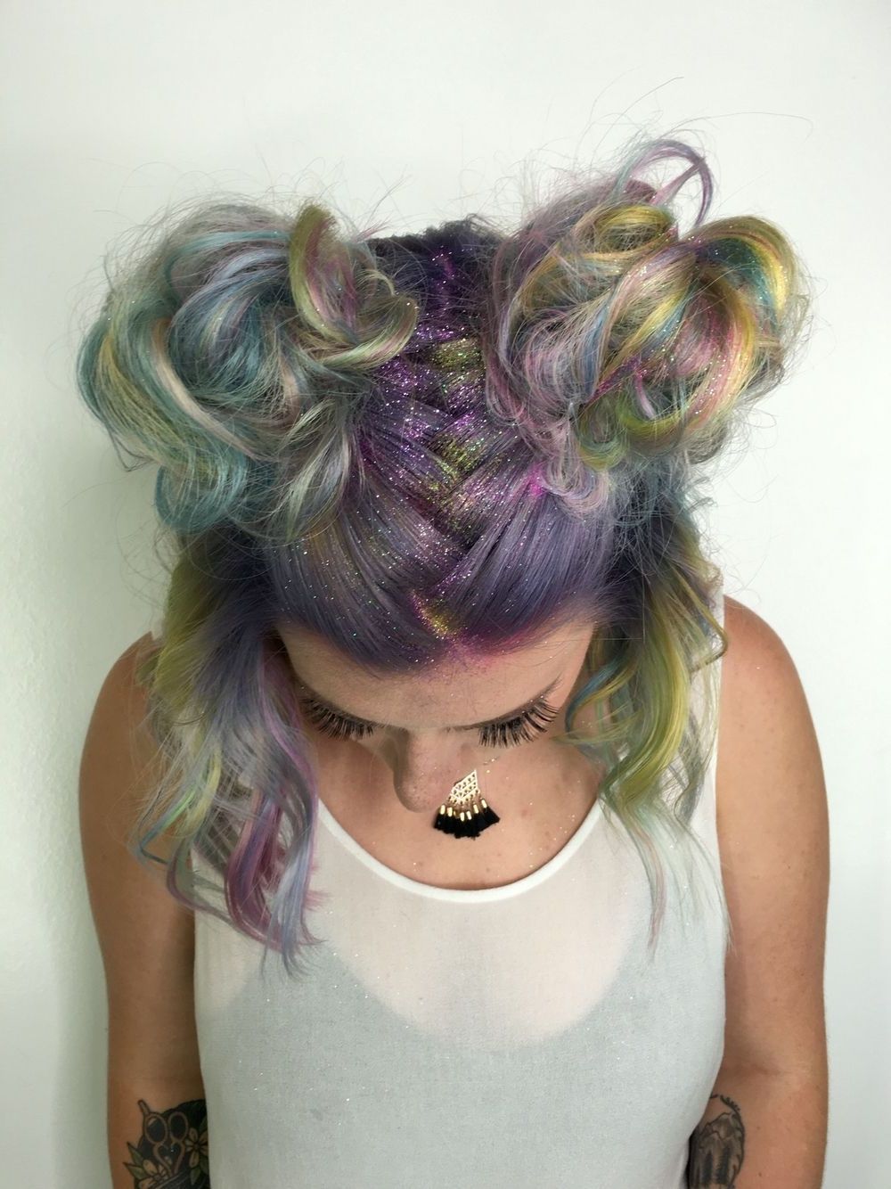 Glitter Roots And Space Buns (View 13 of 20)