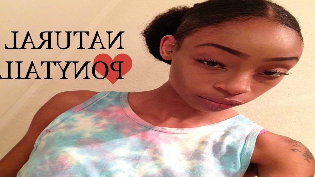How To Do Middle Part Ponytail – Youtube Within Well Known Center Parted Pony Hairstyles (View 6 of 20)