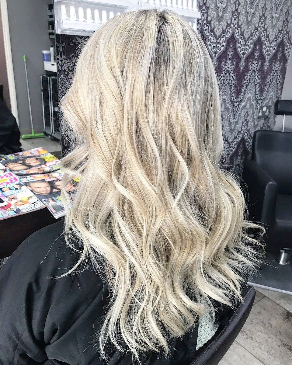 Indigo Hair Salon Cardiff On Twitter: "creamy Blonde Waves For Fashionable Creamy Blonde Waves With Bangs (Gallery 19 of 20)