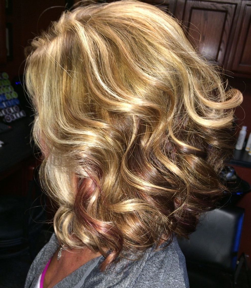 Inspiring Rose Gold Lowlights To A Perfect Blonde Good Hair Days For Preferred Browned Blonde Peek A Boo Hairstyles (Gallery 20 of 20)