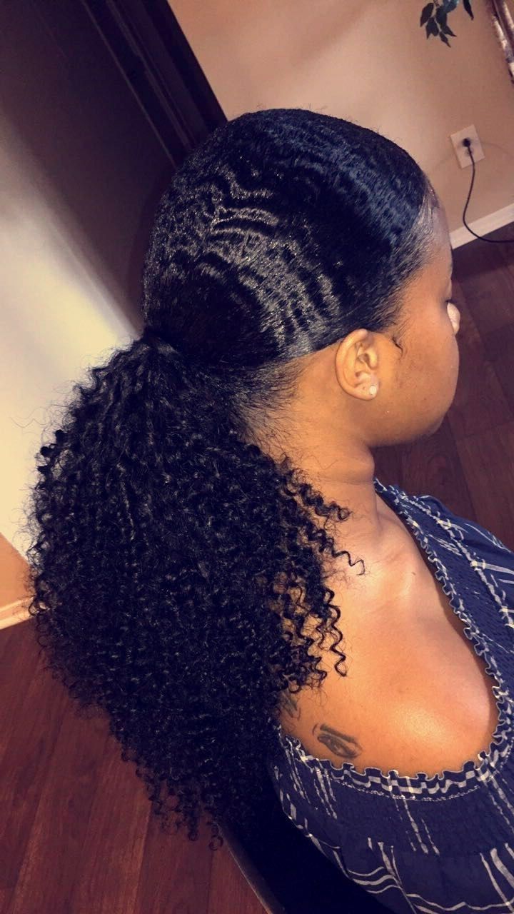 Latest Asymmetrical Curly Ponytail Hairstyles In 40+ Totally Gorgeous Ghana Braids Hairstyles (View 10 of 20)