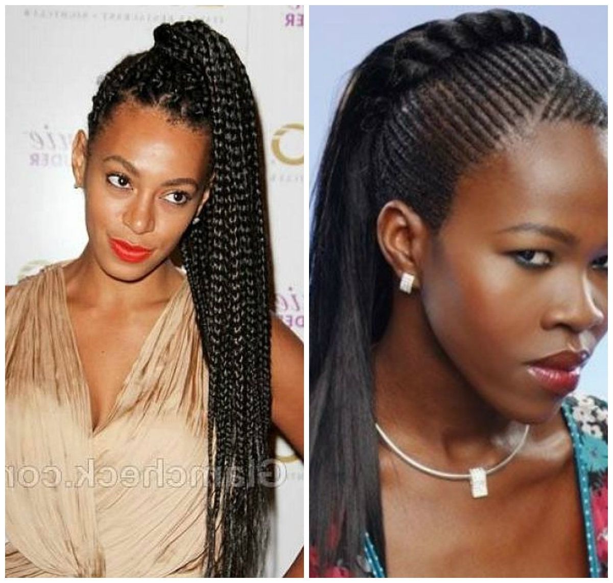 Latest On Top Ponytail Hairstyles For African American Women Intended For Hot African American Stone Age Inspired Braided Hairstyle Ideas (View 10 of 20)