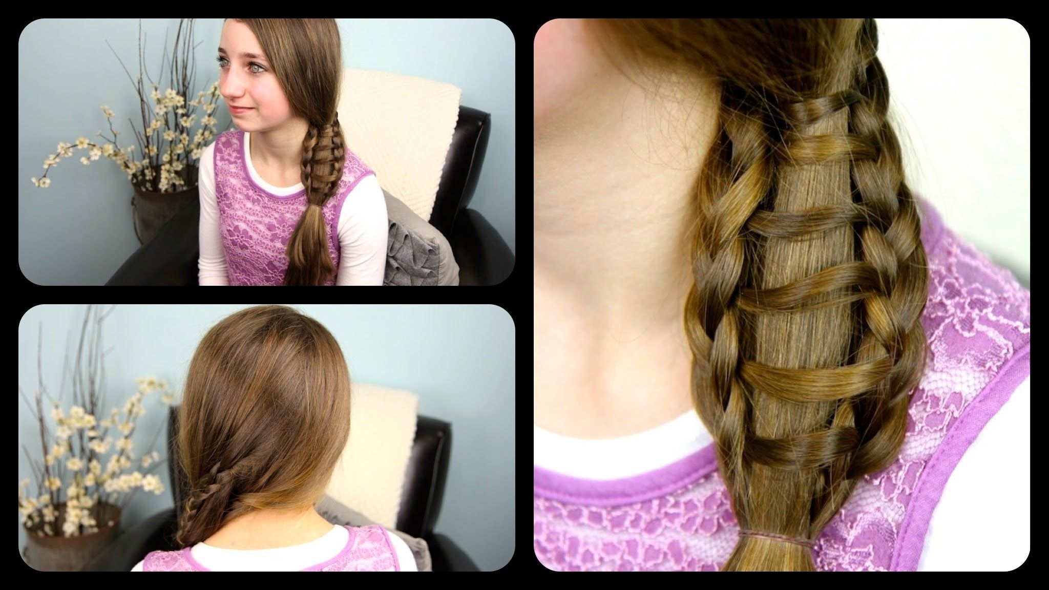 Latest Ponytail And Lacy Braid Hairstyles In How To Do Ladder Braid Side Ponytail Hair Style For Medium To Long (View 5 of 20)