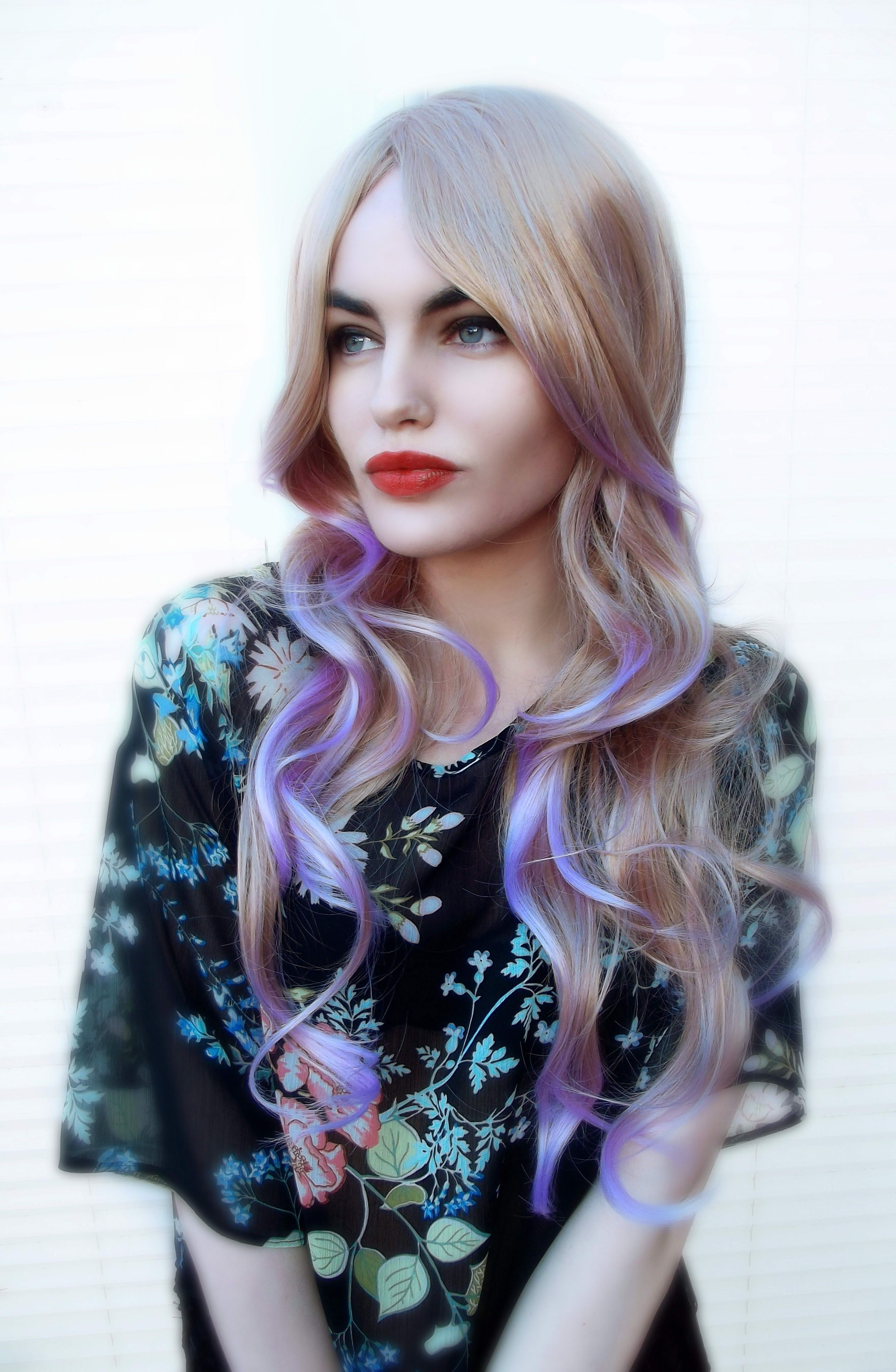 Lilac Fades – Lush Wigs – Long Curls Fades Wig Lolita Lush Wig Intended For Latest Lush And Curly Blonde Hairstyles (View 15 of 20)