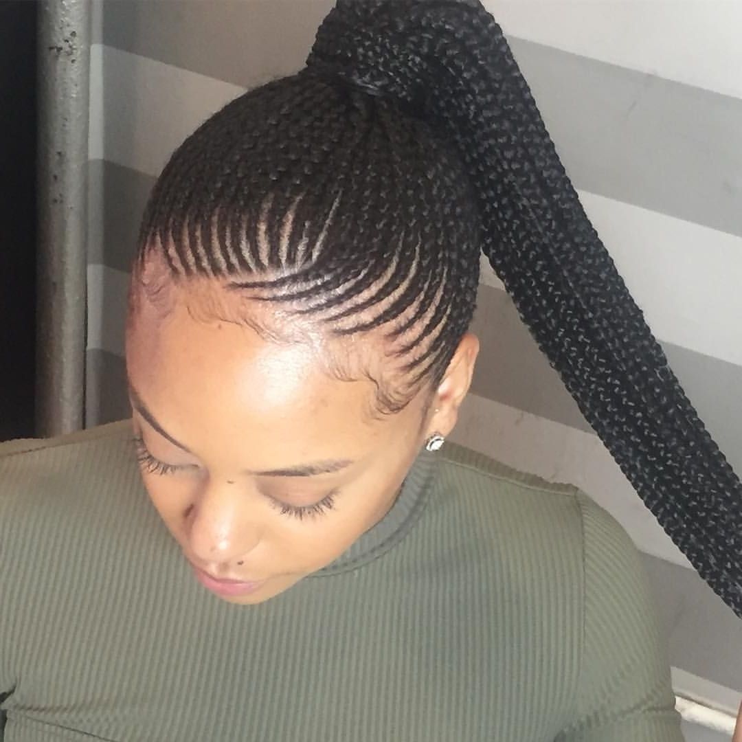 Most Current Chunky Black Ghana Braids Ponytail Hairstyles With Regard To Pinfashionofmonae On Braids & Twists (View 10 of 20)