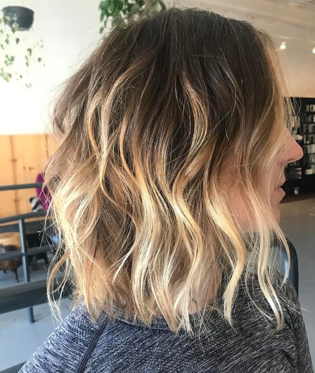 Most Popular Tousled Shoulder Length Ombre Blonde Hairstyles Throughout 30 Chic Everyday Hairstyles For Shoulder Length Hair: Medium (View 3 of 20)