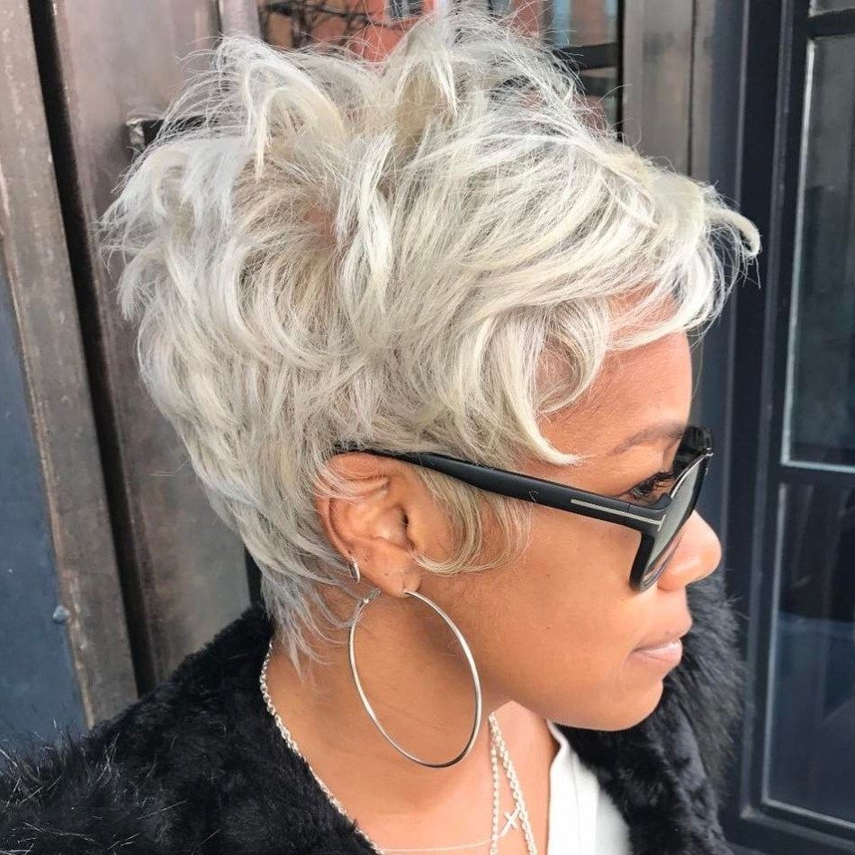 Most Recently Released African American Messy Ashy Pixie Hairstyles For 70 Short Shaggy, Spiky, Edgy Pixie Cuts And Hairstyles (View 1 of 20)