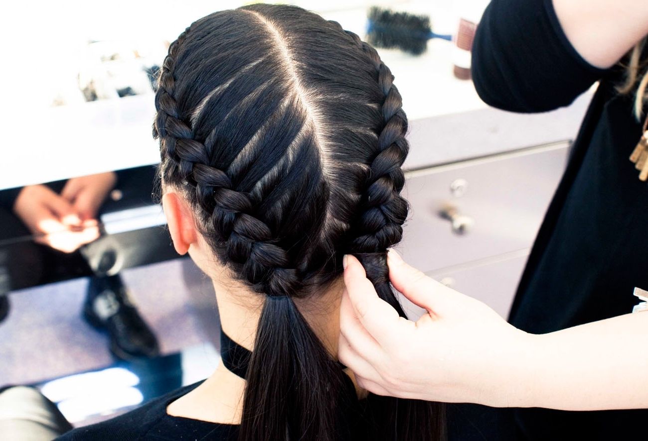 Most Recently Released Reverse French Braid Ponytail Hairstyles Inside The Boxer Braid (aka Double French Braid): A How To – Coveteur (View 18 of 20)