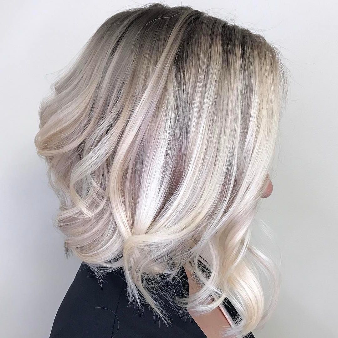 Most Recently Released Soft Ash Blonde Lob Hairstyles With Regard To 10 Ombre Balayage Hairstyles For Medium Length Hair, Hair Color  (View 8 of 20)
