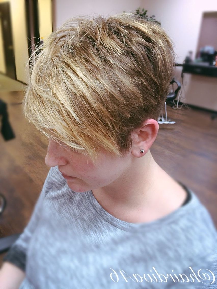Most Up To Date Feathered Pixie With Balayage Highlights Intended For Textured Pixie Cut On Thick, Coarse Hair (View 16 of 20)