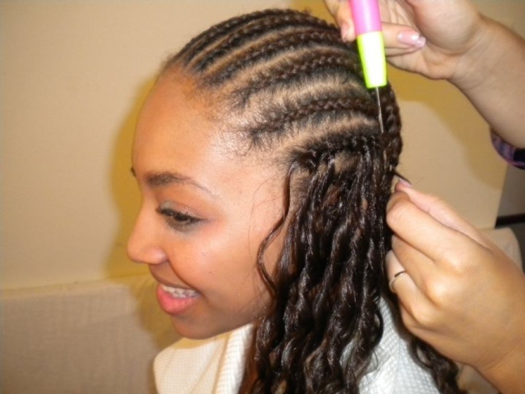 Newest Box Braids Pony Hairstyles Throughout Black Braided Ponytail Hairstyles Box Braids Pink Little Girls Plus (View 6 of 20)