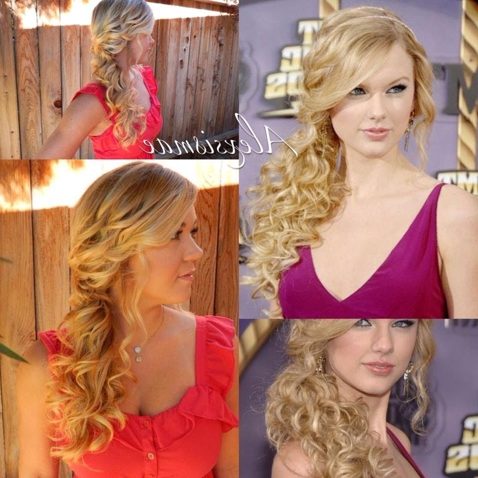 Newest Fancy Side Ponytail Hairstyles Inside Prom Hairstyles For Long Hair With Braids And Side Pony Taylor Swift (View 15 of 20)