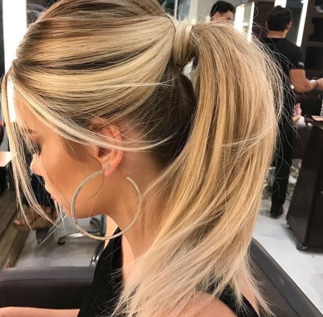 Obsessed With These Bright Blonde Highlights And This Glam High With Regard To 2017 Bold And Blonde High Ponytail Hairstyles (View 7 of 20)