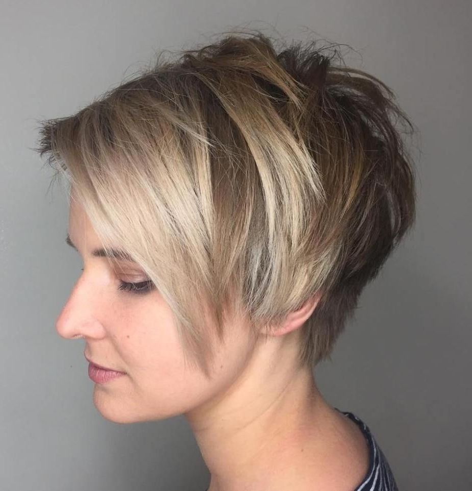 Pixie Cut With Well Known Choppy Side Parted Pixie Bob Hairstyles (View 1 of 20)