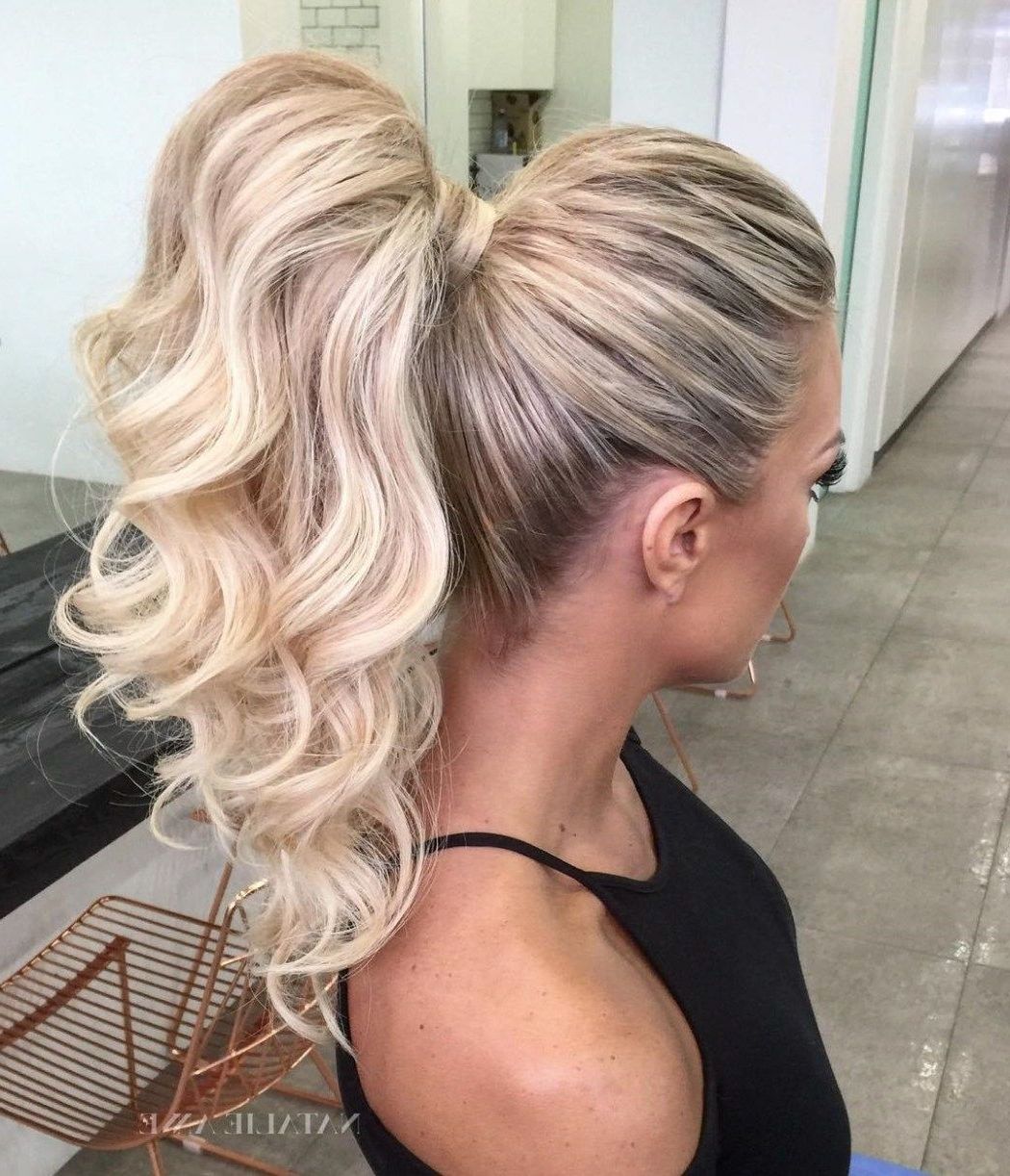 20 Ideas Of Blonde Flirty Teased Ponytail Hairstyles