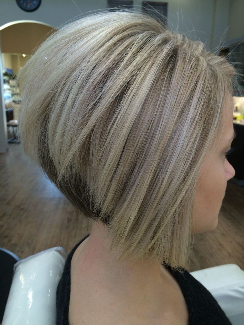 Preferred Asymmetry Blonde Bob Hairstyles Enhanced By Color Within Cool Blonde Color And Sharp Inverted Bob I Created (View 1 of 20)