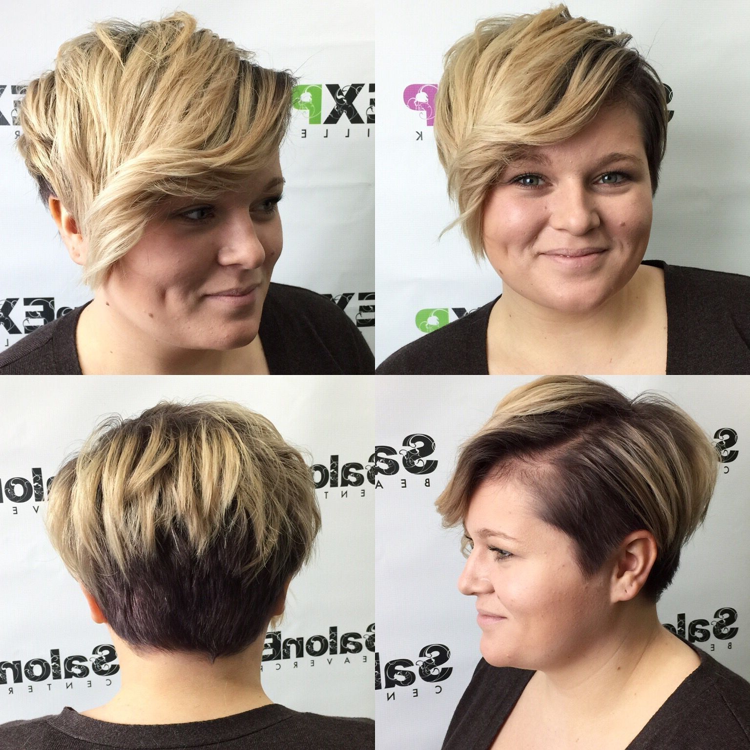 Preferred Disconnected Blonde Balayage Pixie Hairstyles With Regard To Shadow Root Blonde With Disconnected Pixie Cut (View 1 of 20)