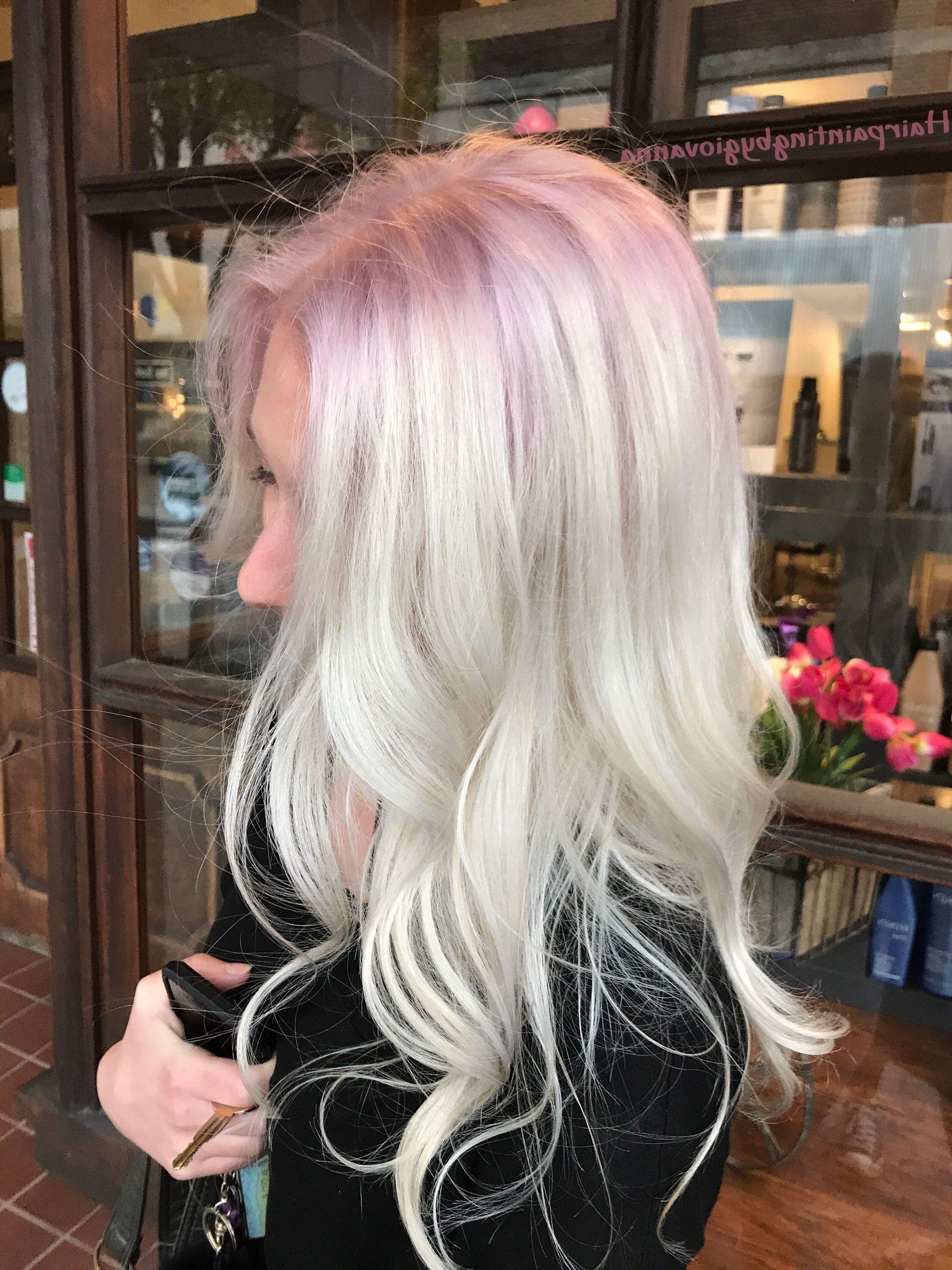 Preferred Golden And Platinum Blonde Hairstyles Inside Stunning Platinum Hair With A Subtle Rose Gold Shadow Root Using All (View 1 of 20)
