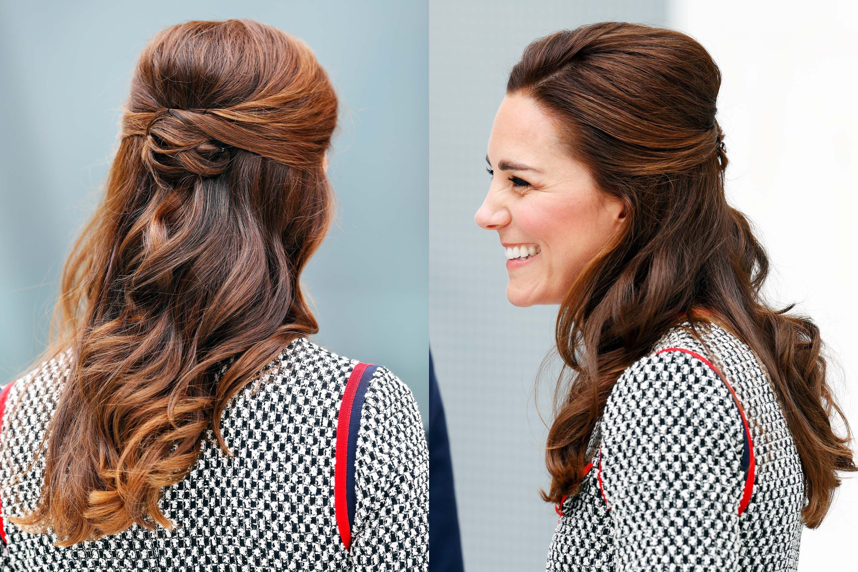 Preferred Princess Tie Ponytail Hairstyles For Kate Middleton's 37 Best Hair Looks – Our Favorite Princess Kate (View 12 of 20)