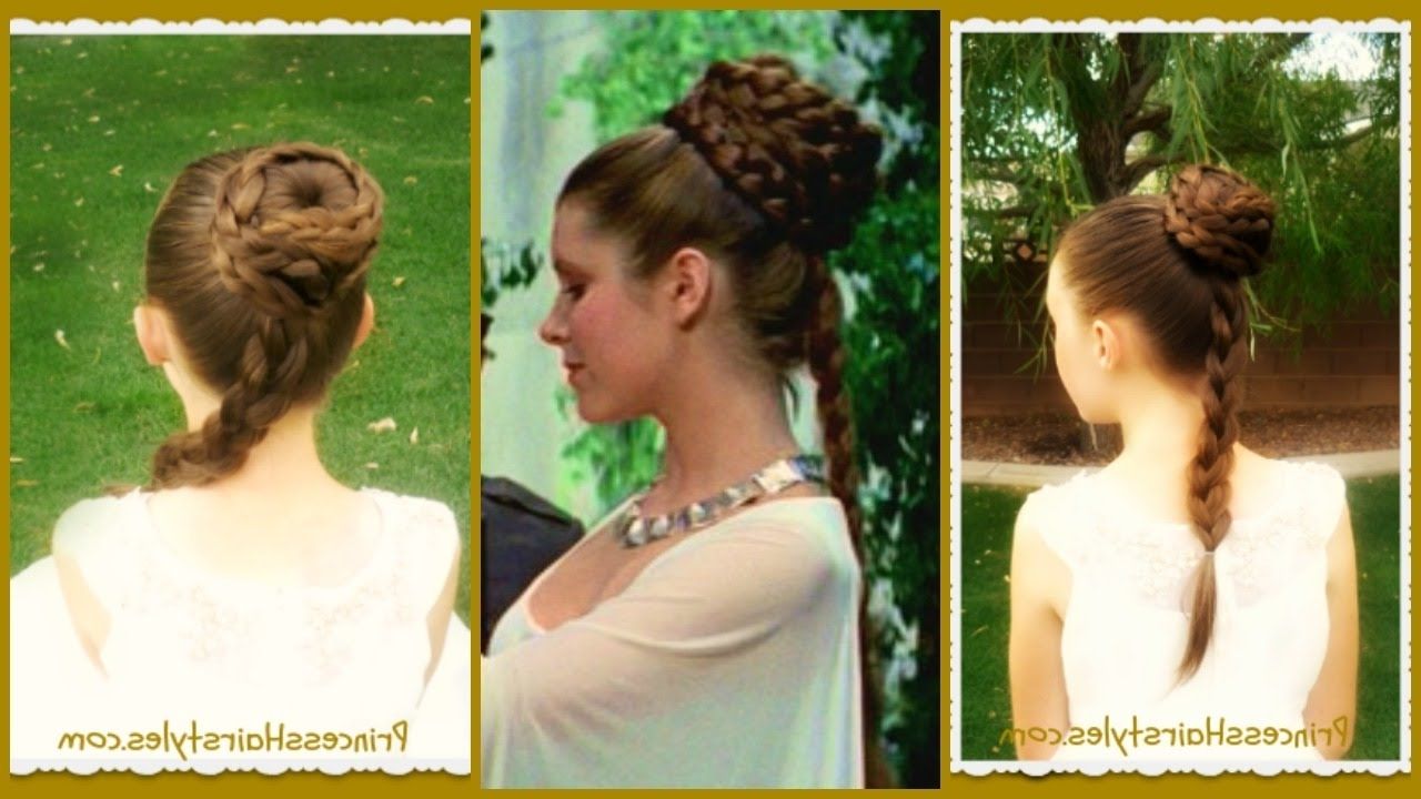 Princess Leia Hairstyle, Spiral Braid Ceremony Updo, Star Wars Regarding Well Known Princess Like Ponytail Hairstyles For Long Thick Hair (View 12 of 20)