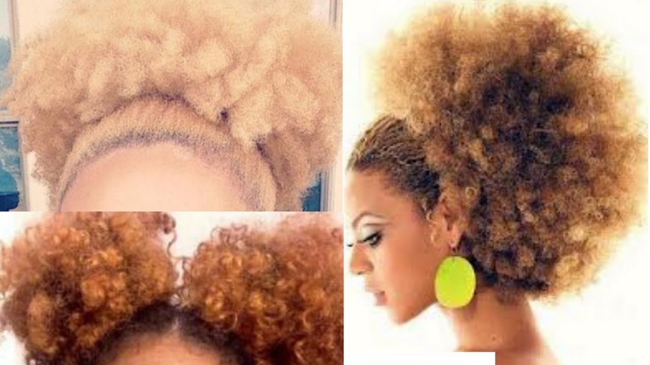 Recent Curly Blonde Afro Puff Ponytail Hairstyles With Regard To How To Make Your Own Afro Ponytail At Home (View 2 of 20)