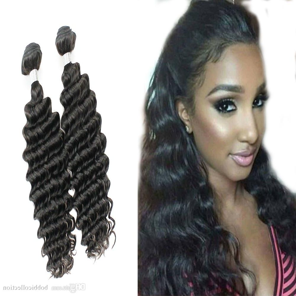 [%recent Natural Color Waves Hairstyles With Deep Wave Indian Hair Bundles Natural Color Can Be Dyed 100% Remy|deep Wave Indian Hair Bundles Natural Color Can Be Dyed 100% Remy Throughout Current Natural Color Waves Hairstyles%] (View 8 of 20)