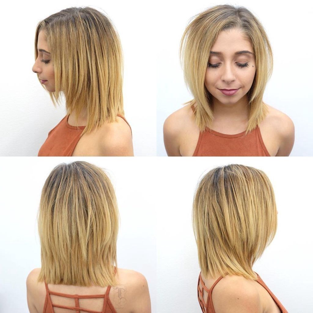Recent Textured Medium Length Look Blonde Hairstyles Regarding Long Blonde Textured Bob With Face Framing Layers – Hairstyleology (View 10 of 20)