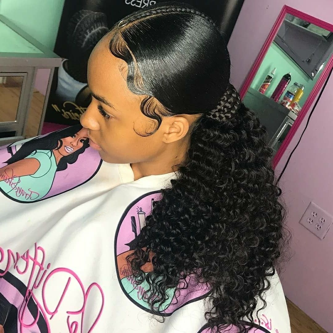 Sleek Ponytail And Flawless Edges (View 4 of 20)