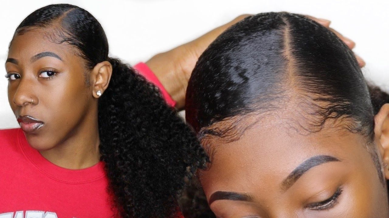 Sleekest "how To: Sleek Low Ponytail" Ever For Thick, Kinky Natural Regarding Well Known Long And Sleek Black Ponytail Hairstyles (View 14 of 20)