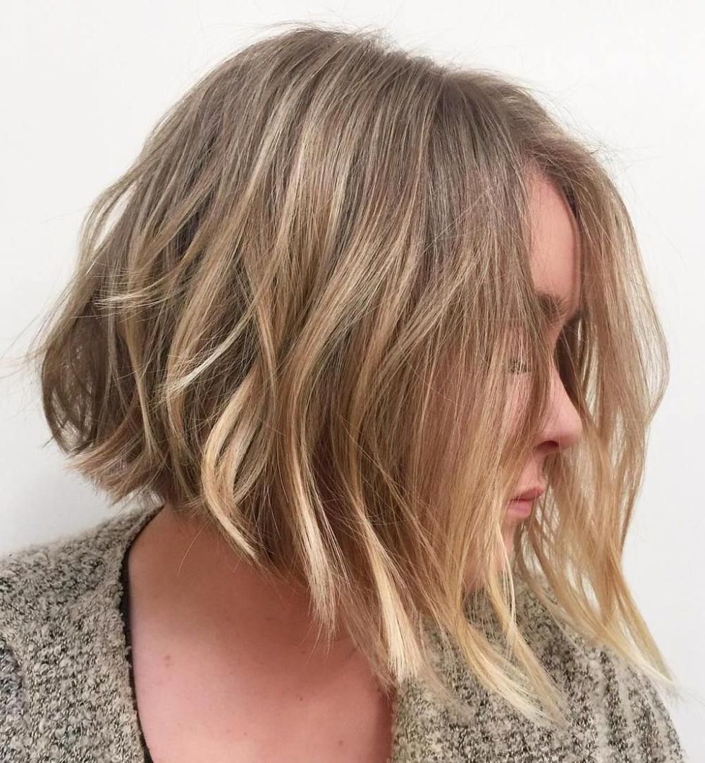 Subtle Highlights With 2017 Subtle Dirty Blonde Angled Bob Hairstyles (View 1 of 20)