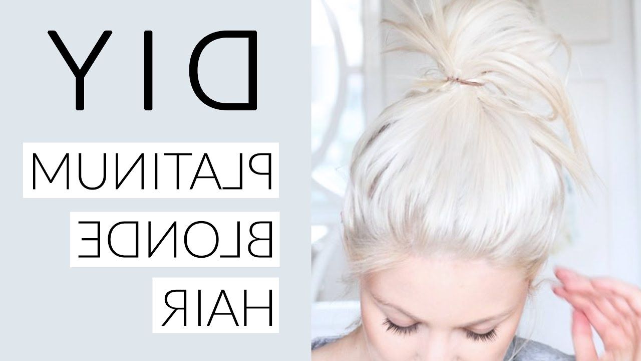 Trendy Blonde Hairstyles With Platinum Babylights Regarding Diy Icy White Platinum Blonde Hair Tutorial – Youtube (Gallery 20 of 20)