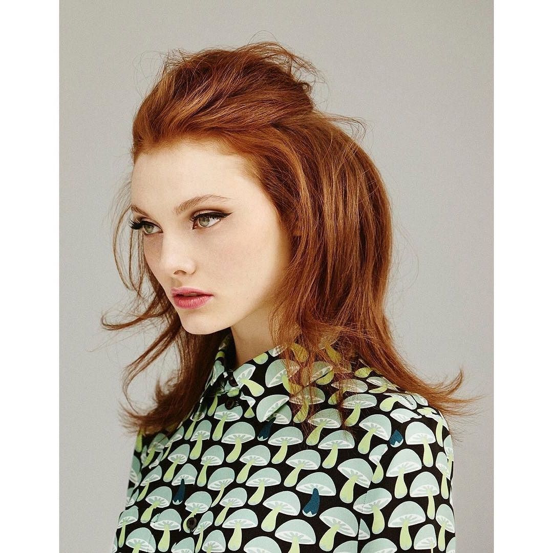 Trendy Botticelli Ponytail Hairstyles For Georgie Hobday For Jolie Magazine. Love The 'do And The Shirt (View 8 of 20)