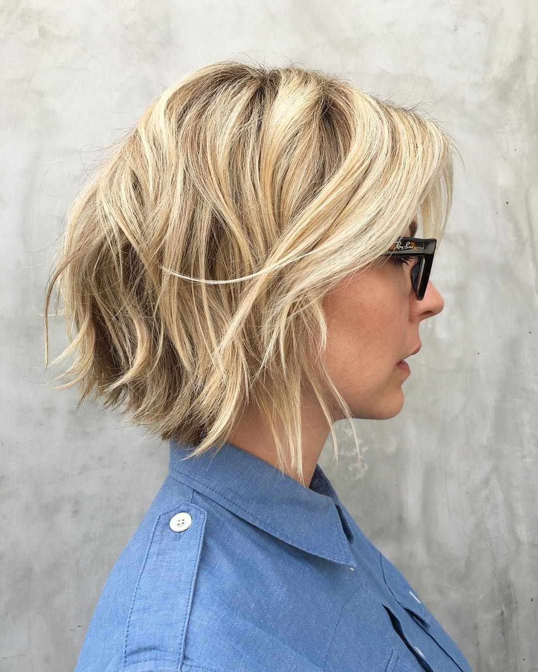 Trendy Curly Highlighted Blonde Bob Hairstyles In 30 Trendiest Shaggy Bob Haircuts Of The Season (View 11 of 20)