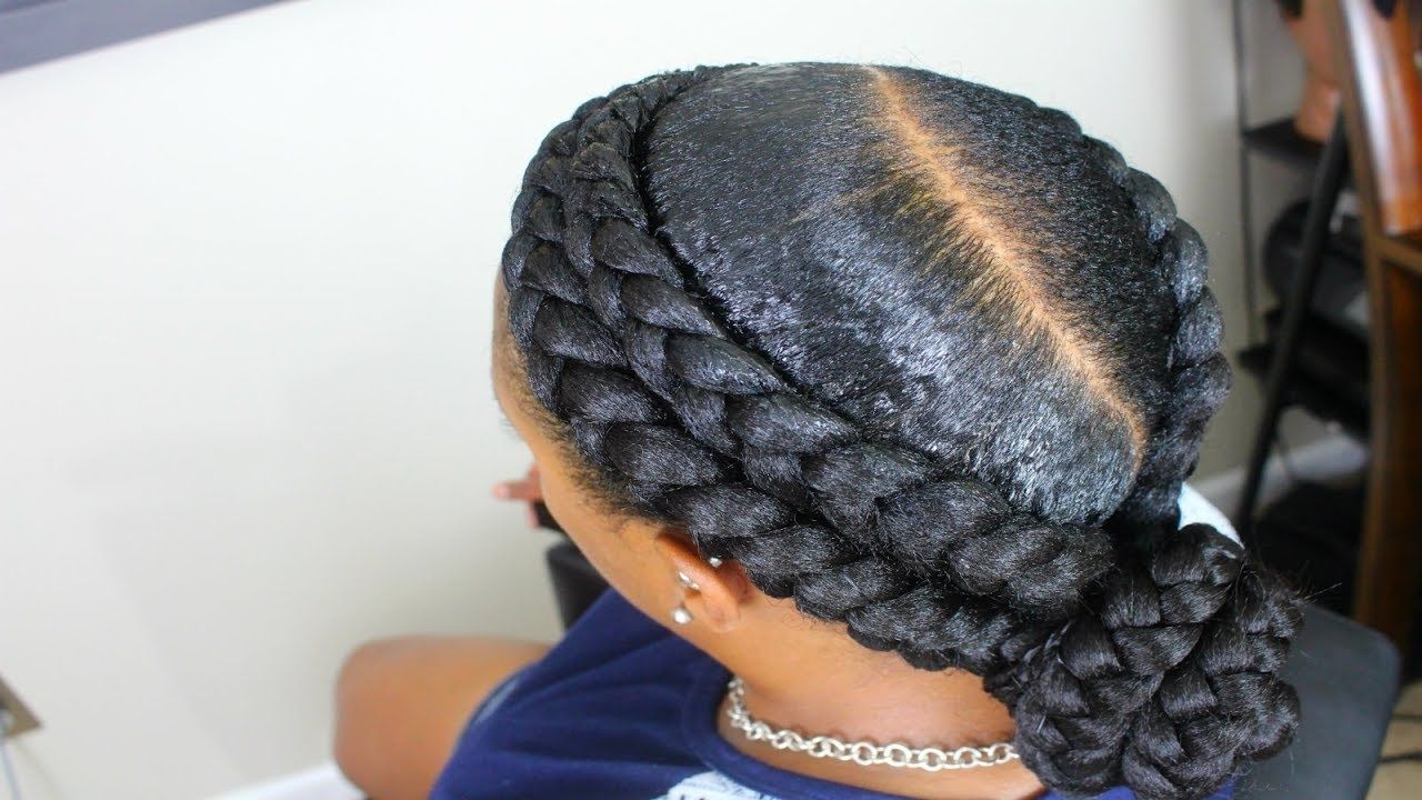 Twin Feed In Braids – Youtube Regarding Fashionable Double Floating Braid Hairstyles (View 12 of 20)
