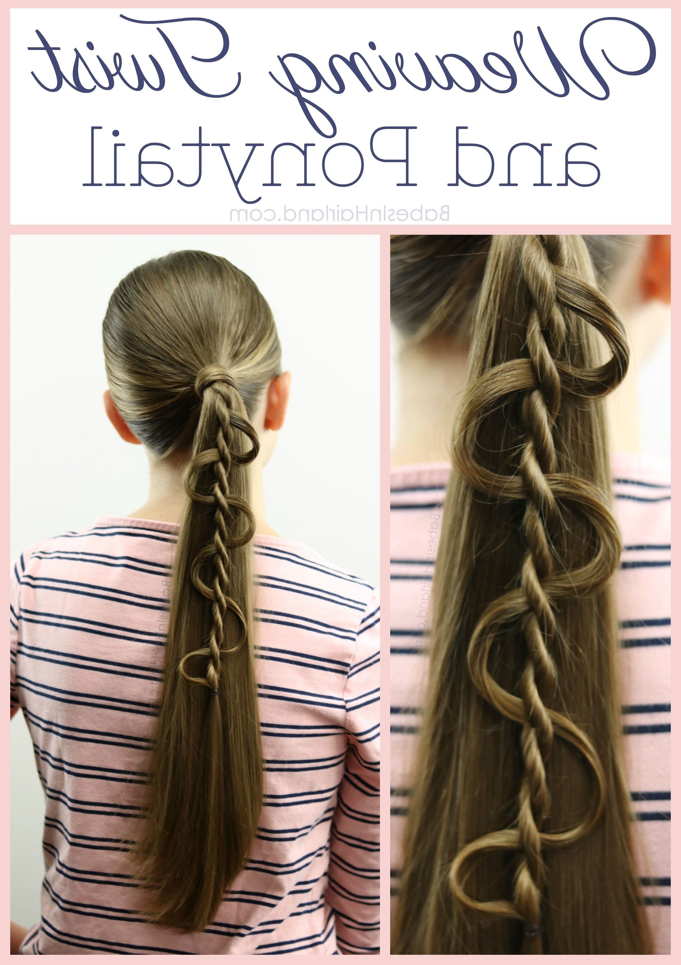 Weaving Twist And Ponytail – A Great Hairstyle To Dress Up Your Ponytail In Widely Used Twisted Pony Hairstyles (View 19 of 20)