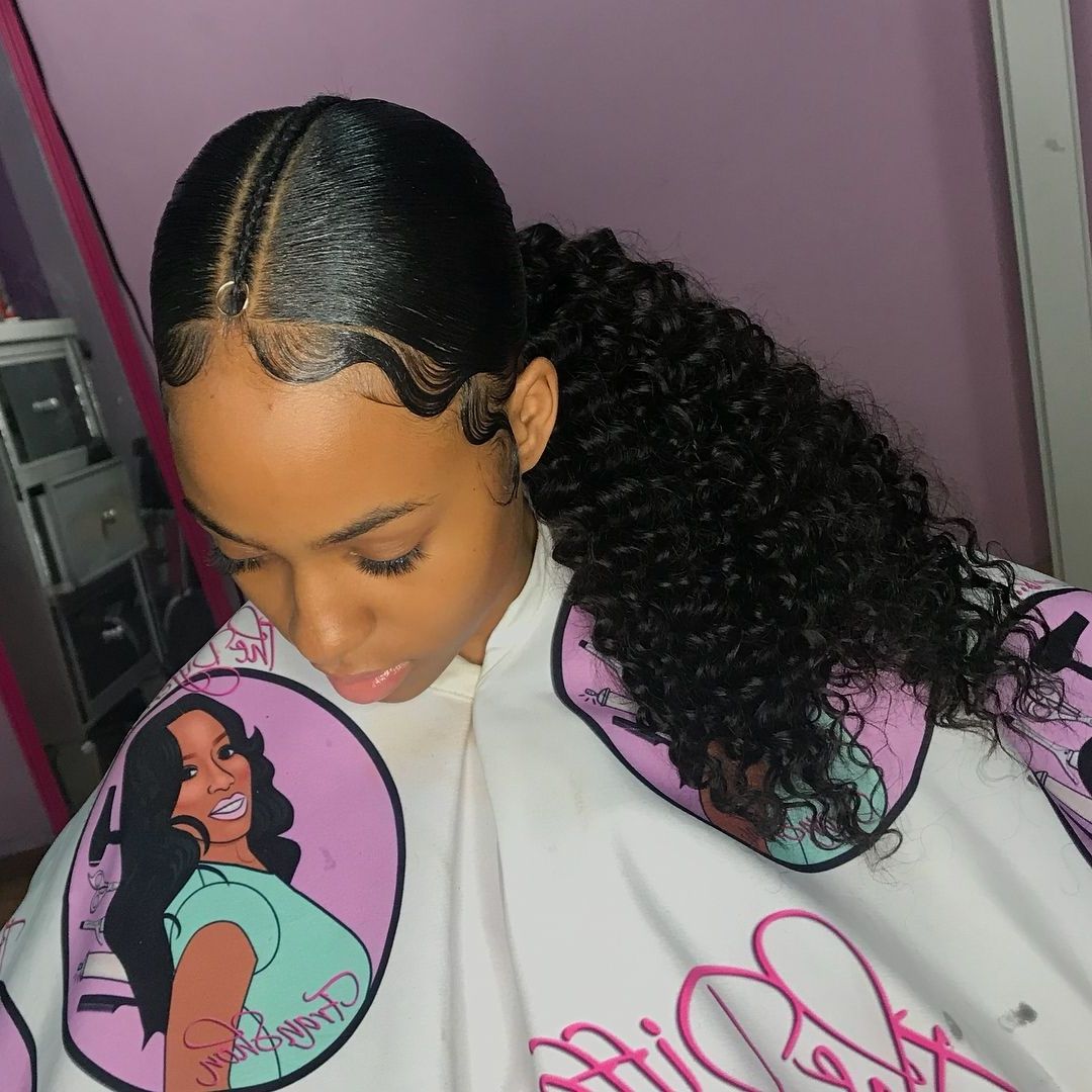 Well Known Chocolatey Pony Hairstyles With Wavy Edges In Working Christmas Eve Book Your Appointment Online‼ Low Brazilian (View 10 of 20)
