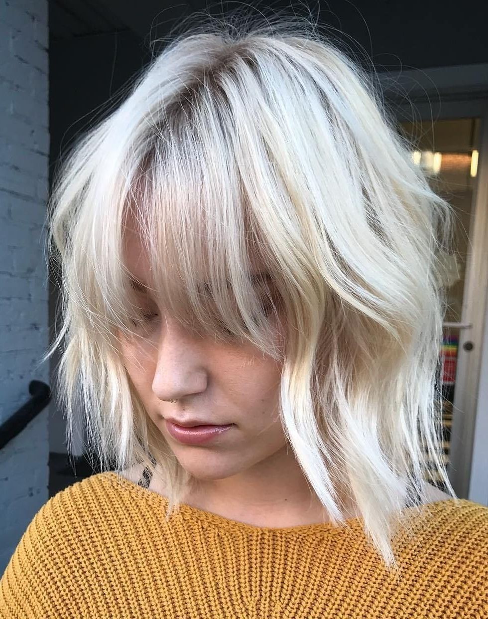 Well Known Solid White Blonde Bob Hairstyles Throughout 100 Mind Blowing Short Hairstyles For Fine Hair (View 11 of 20)