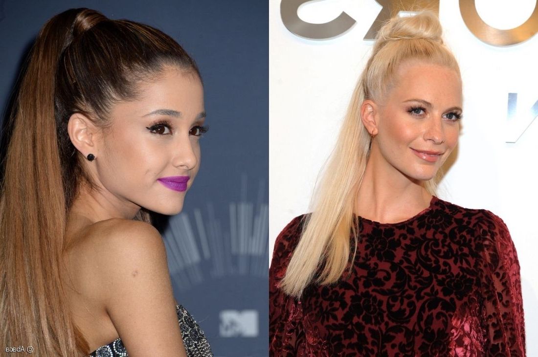 Well Liked Bold And Blonde High Ponytail Hairstyles Intended For The Half Up Half Down Showdown: Hun Or Half Up Ponytail? (View 20 of 20)