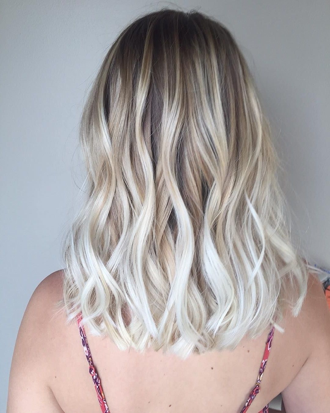 White Blonde With Latest Grayscale Ombre Blonde Hairstyles (View 8 of 20)