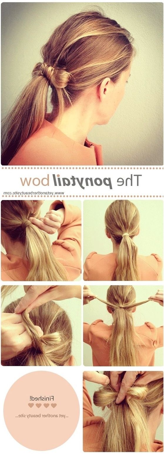 Widely Used Pretty Messy Pony Hairstyles With Braided Section Inside 15 Cute & Easy Ponytails – Sure Champ (View 9 of 20)