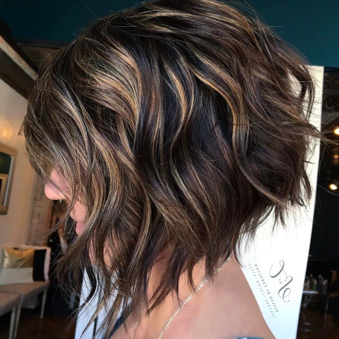 10 Latest Inverted Bob Haircuts: 2018 Short Hairstyle, High Fashion Inside Black Inverted Bob Hairstyles With Choppy Layers (View 15 of 20)