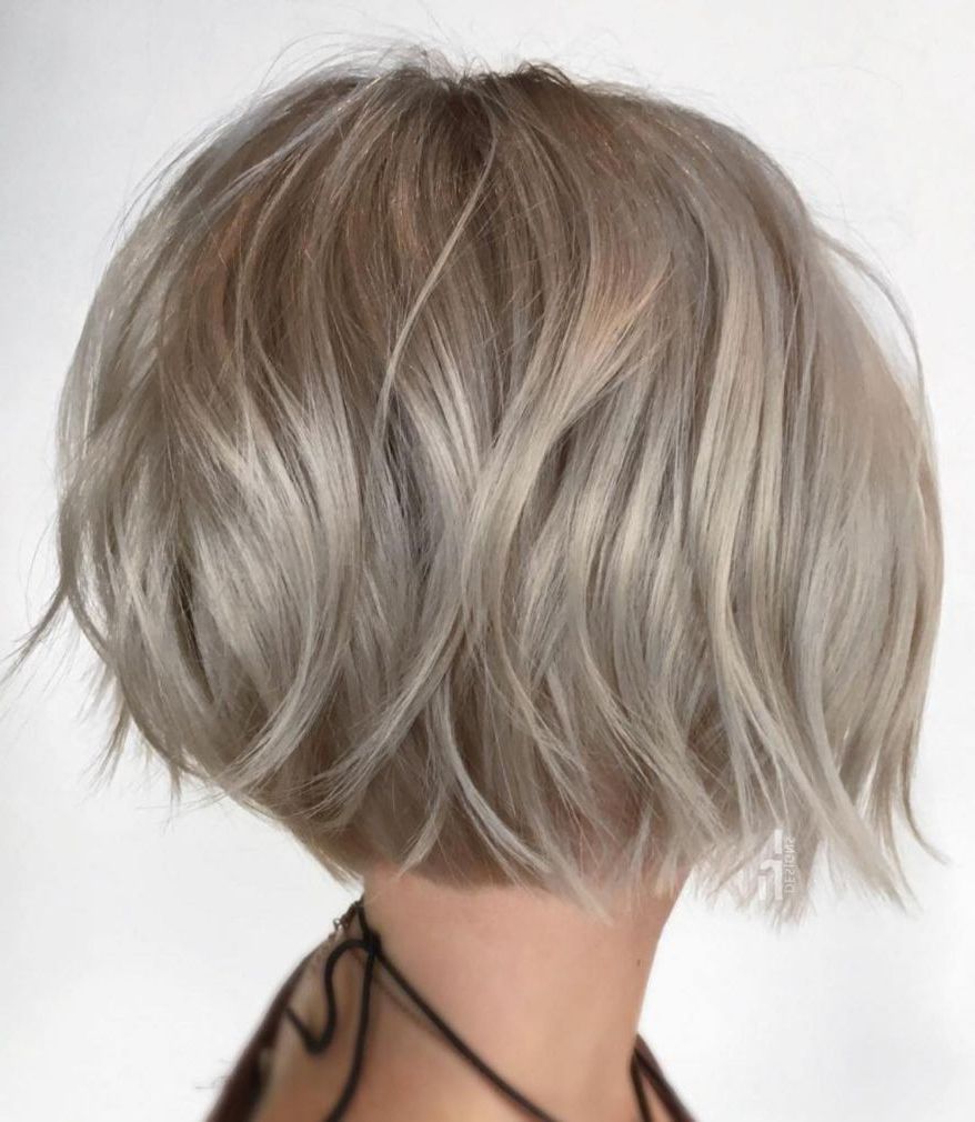 100 Mind Blowing Short Hairstyles For Fine Hair Pertaining To Burgundy And Tangerine Piecey Bob Hairstyles (View 17 of 20)