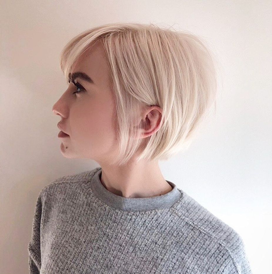 100 Mind Blowing Short Hairstyles For Fine Hair | Pinterest | Blonde Within Sleek Blonde Bob Haircuts With Backcombed Crown (View 1 of 20)