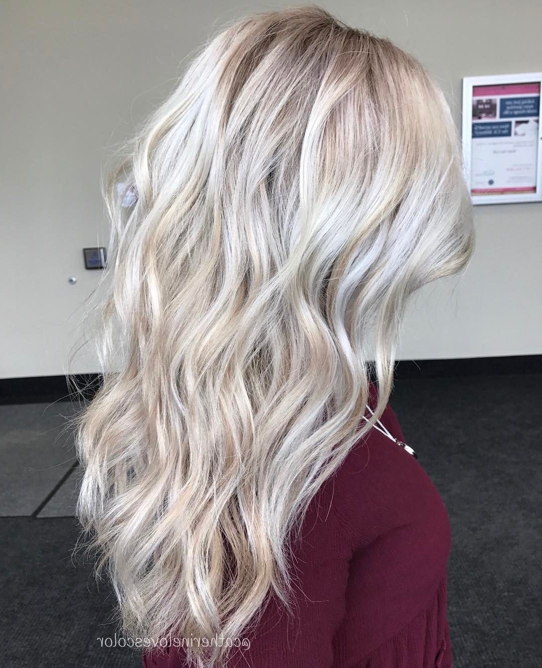 20 Adorable Ash Blonde Hairstyles To Try: Hair Color Ideas 2018 In White Blonde Curly Layered Bob Hairstyles (Gallery 217 of 292)