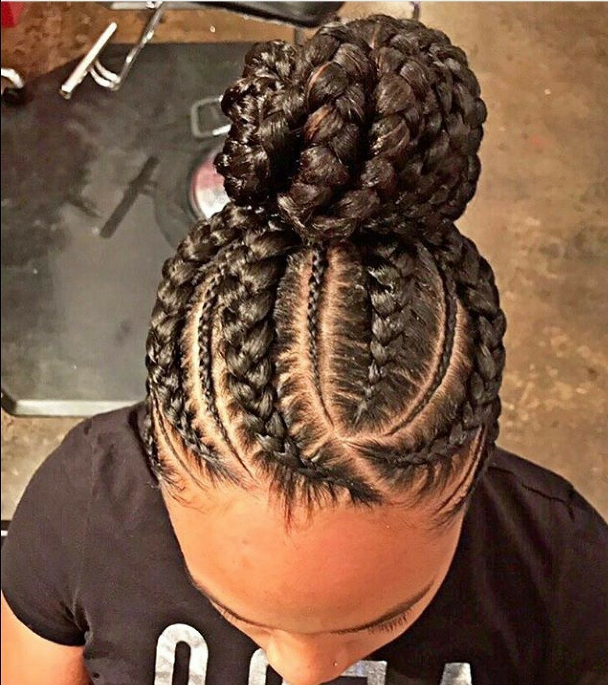 2017 Fiercely Braided Ponytail Hairstyles In Box Braids Hairstyles Ideas Updo ##boxbraids (View 15 of 20)