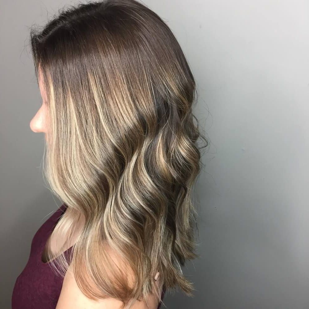 29 Cutest Long Bob Haircuts & Lob Styles Of 2018 With Regard To Angelic Blonde Balayage Bob Hairstyles With Curls (View 12 of 20)