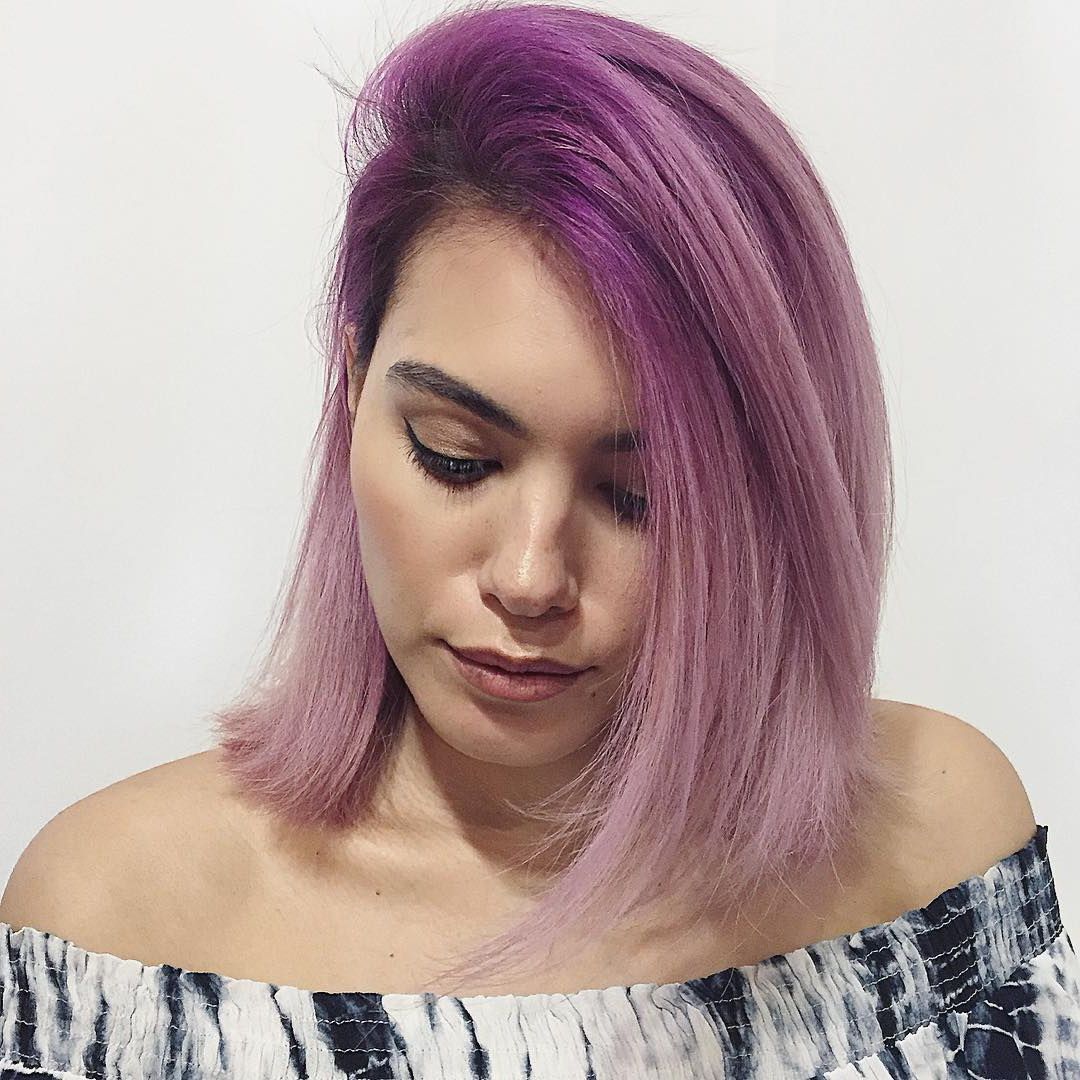 30 Edgy Medium Length Haircuts For Thick Hair [october, 2018] Pertaining To Lavender Haircuts With Side Part (View 1 of 20)