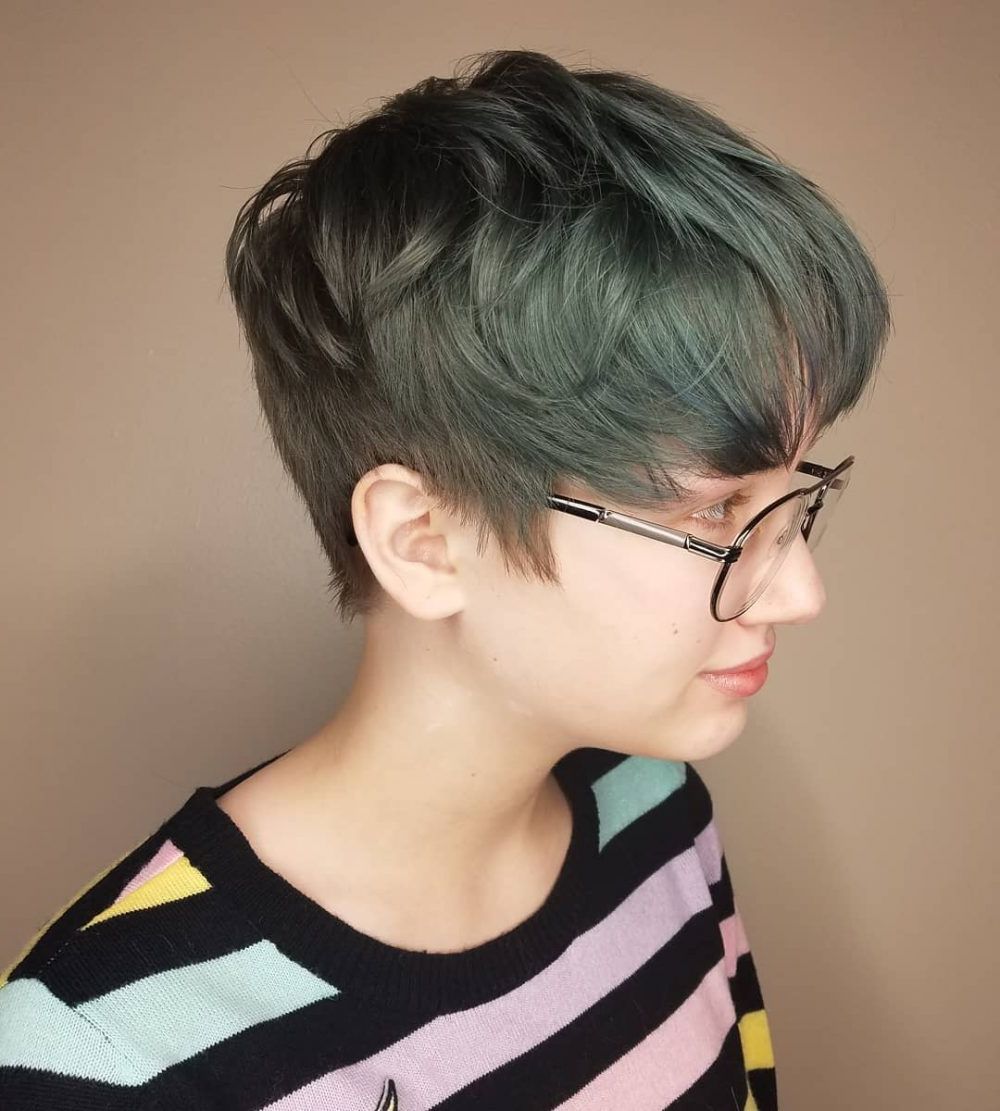 34 Greatest Short Haircuts And Hairstyles For Thick Hair For 2018 Within Messy Asymmetrical Pixie Bob Haircuts (View 19 of 20)