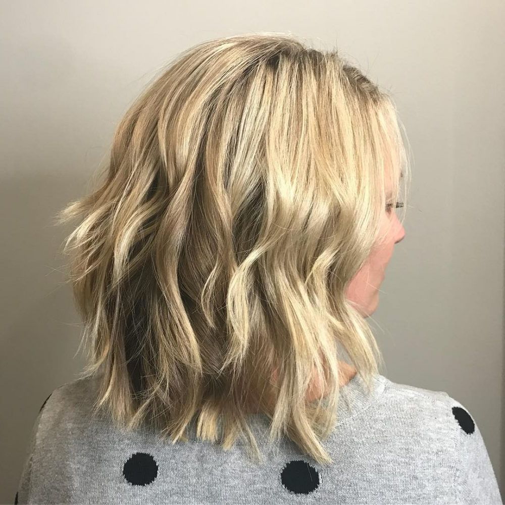43 Greatest Wavy Bob Hairstyles – Short, Medium And Long In 2018 In Butter Blonde A Line Bob Hairstyles (View 7 of 20)